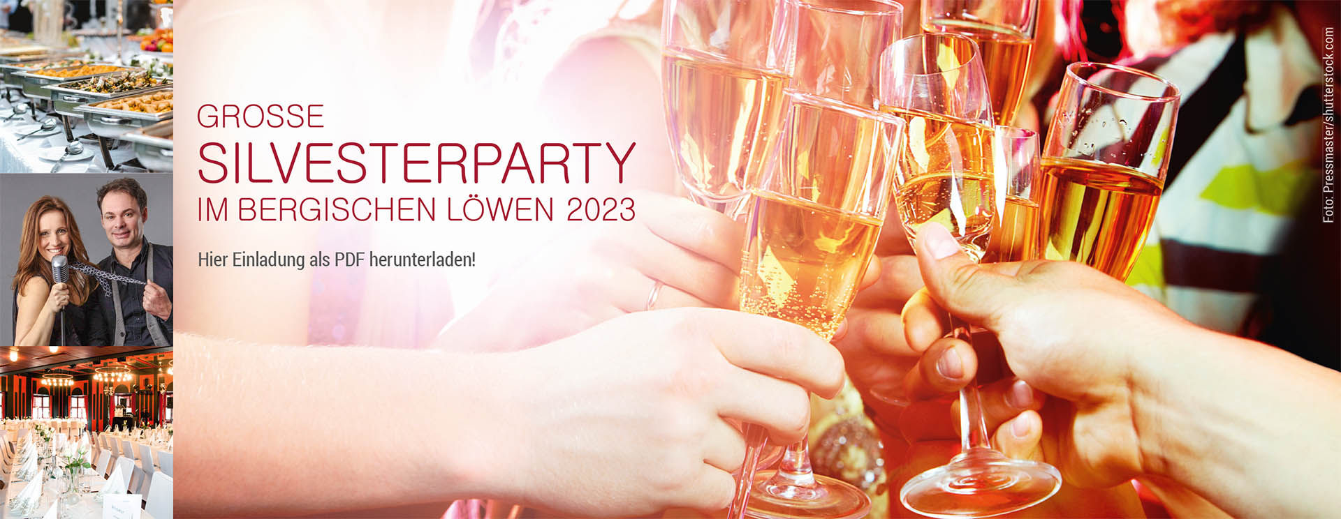 Silvesteparty mit Party 2023 im Bergischen Löwen